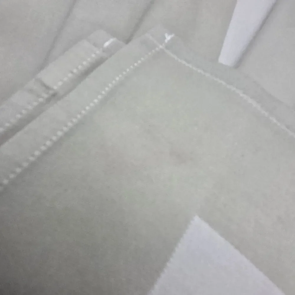 set (6) Rivolta Carmignani Cotton Napkins beige/White Square 22x22 Italy